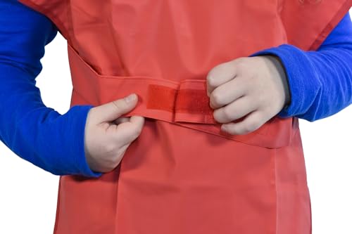 Art Smock School Smart tablier de protection rouge vinyle 55x40 - 4