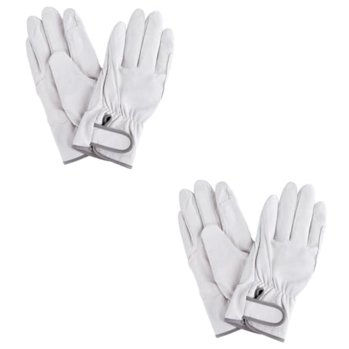 Guantes de trabajo de cuero Gadpiparty con forro de algodón aislante