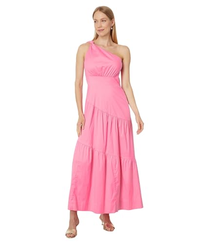 Lilly Pulitzer, Womens, Lucilyn One Shoulder Cott, Confetti Pink, 10 at  Amazon Women's Clothing store