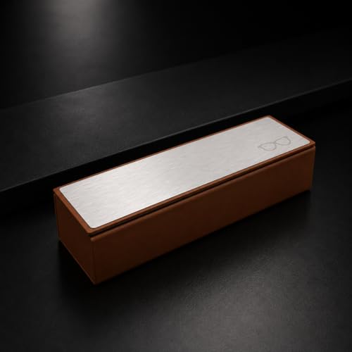 Image of First Lens Sunglasses Case, Portable Triangular Foldable Eyeglass Case, Hard Shell Protective Eyewear Holder for Men and Women