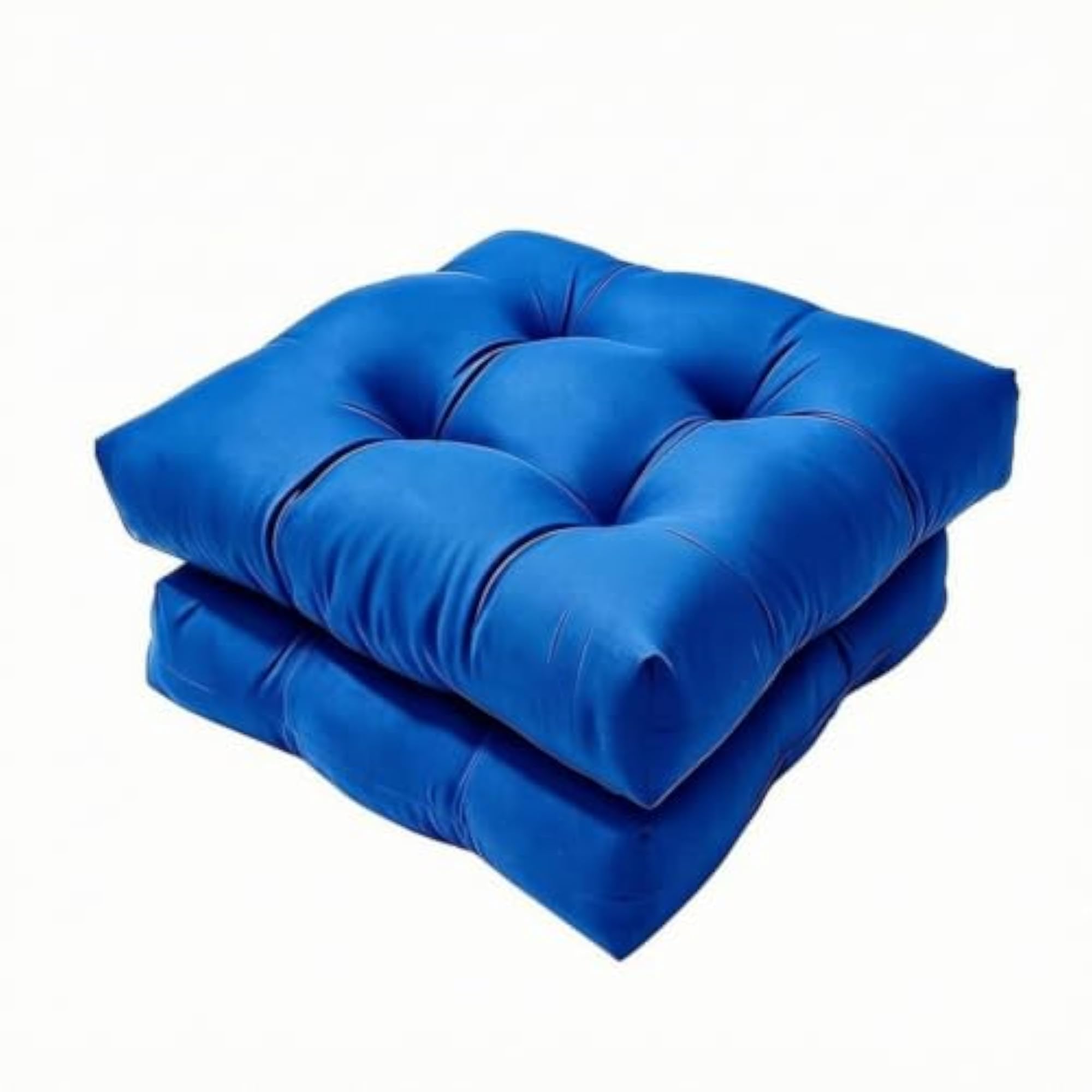 2 Pieces Thick Square Seat Cushions for Dining Chairs