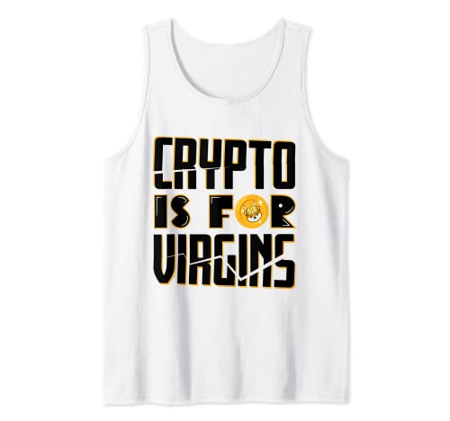 Crypto Es Para Vírgenes Divertido Floki Inu Meme Criptomoneda Camiseta sin Mangas