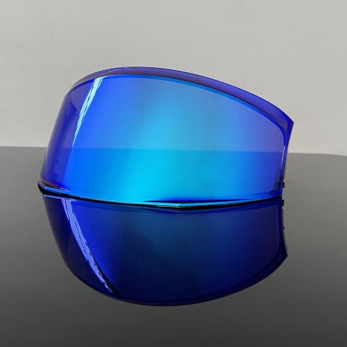 ヘルメットバイザーレンズ, Shark EVO-ONE 2 EVO ES/EVO GTヘルメットUVカットバイザーバイクヘルメットサンバイザーゴーグルレンズフィット(Deep Blue)