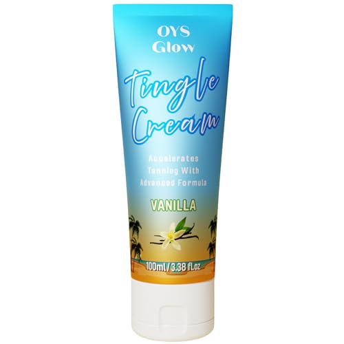 Tingle Tanning Cream Vanilla Sunbed Tan Accelerator & Tingle Lotion for Fast Instant Radiant & Deep Tan