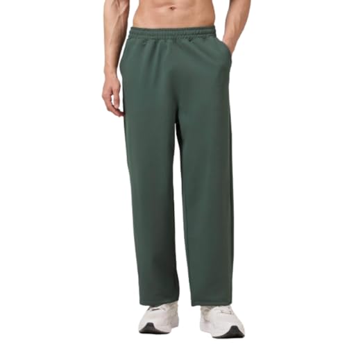Image of TECHNOSPORT Men's Relaxed Fit Active Out Parachute Track Pant with Elasto Plus for Gym, Running, Training & Workout Wear