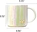 COLLECTIVE HOME - Ceramic Coffee Mug, Iridescent Finish Cups, Personalized Lowercase Embossed Lettering, Lustrous Multicolored Finish, Ideal for Unique Gifts (m)