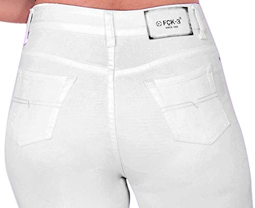 Image of FCK-3 Stretchable Denim Pencil Fit Regular Fit High Waist Jeans for Women