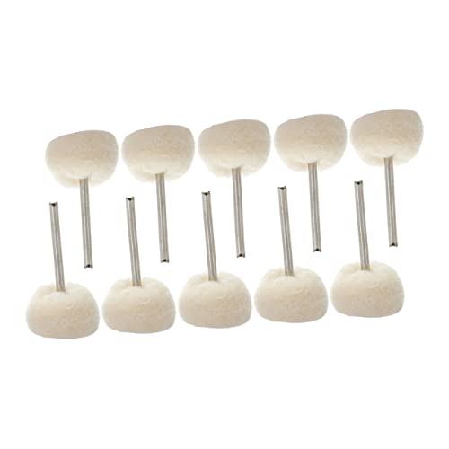 MUCKLILY 3sets Polishing Wheels for Watch Jewelry Buffing Pad Kit Wool Wheel 10pcs*3