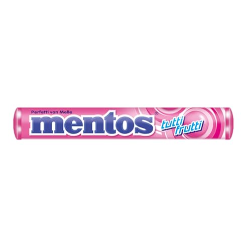 Bala Mastigável, Mentos, Tutti-Frutti - 37,5g | 14 Unidades Bala Mastigável, Mentos, Tutti-Frutti - 37,5g | 14 Unidades