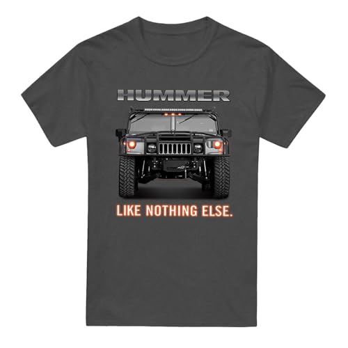 T-shirt Hummer gris anthracite mixte vêtement mode urbaine décontractée - 4