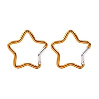 Amazon.co.jp: 星型カラビナ 星型 可愛い キーホルダー アルミ 軽量