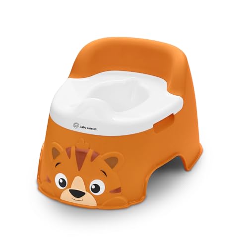 Baby Einstein Tinkle and Reveal Tiger Potty Training Toilet, Non-Skid Toddler Potty, Removable Bowl, Ages 18+ Months
