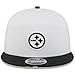 New Era Men's White/Black Pittsburgh Steelers 2025 NFL Training Camp Split Panel 9FIFTY Snapback Hat