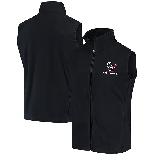 Image of dunbrooke Men's Black Minnesota Vikings Houston Fleece Full-Zip Vest