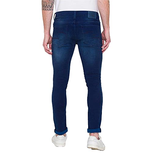 Image of Spykar Men's Cotton Supper Skinny Low-Rise Jeans (SS-01BB-21)