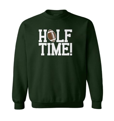 Tcombo Halftime! - Football Half Birthday Toddler Fleece Crewneck Sweater