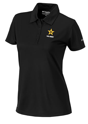 Polo de golf pour femme Columbia noir taille XL vêtement de sport army
