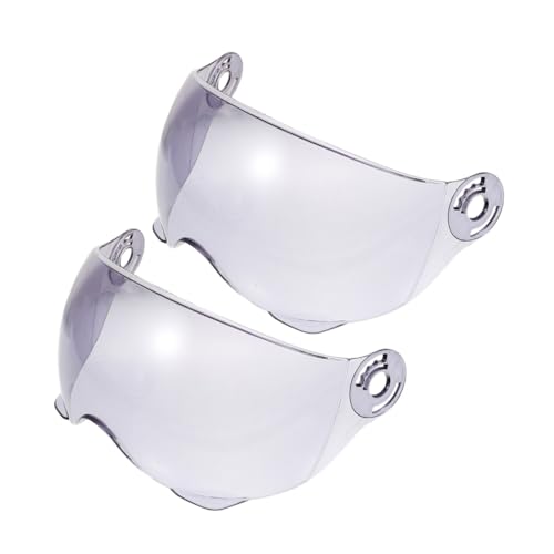 Lentilles de visière de casque de moto Abaodam amovibles en plastique transparent, lot de 2 pcs
