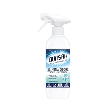 QUASAR PULITO STELLARE Elimina Odori Multiuso - Neutralizza gli Odori e Igienizza le Superfici, Ipoallergenico - 500 ml