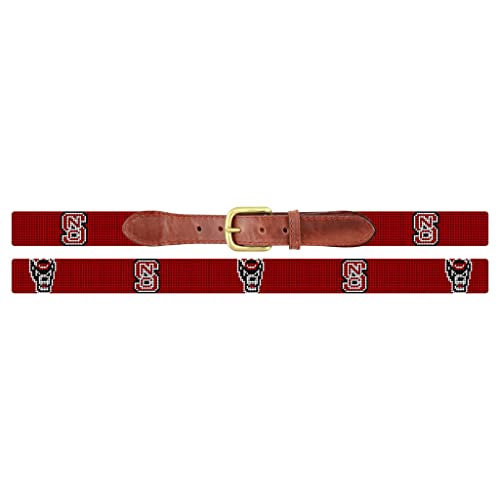 NC State Wolfy Needlepoint Belt by Smathers & Branson2