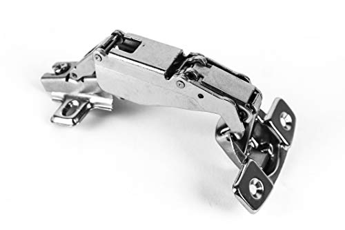 Berta (2 Pieces) 165 Degree Full Overlay, 2-Cam 4-Way Adjustment, Concealed Frameless Lazy Susan Bi Folding Cabinet Door Hinges With Screws (165 Degree Hinge, 2 Pieces) #TOP1