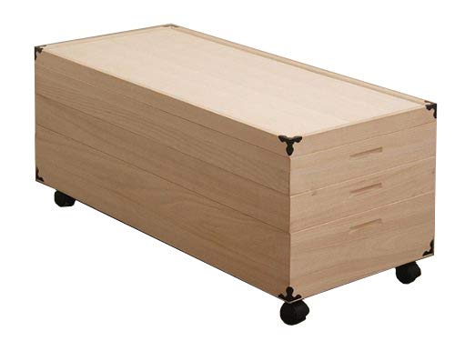 Amazon｜桐衣裳箱3段・着物用キャスター付国産品｜収納ケース