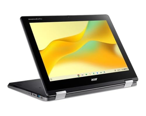 Image of Acer Chromebook Spin 512 R856TN R856TN-C0Y7 12 inch Touchscreen Convertible 2 in 1 Chromebook - HD+ - 60 Hz - Intel N-Series N100-8 GB - 64 GB Flash Memory - English (US) Keyboard - Black