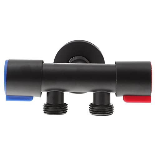 Válvula De Control Del Inodoro Desviador Válvula De Cierre De Agua Bidé Para Inodoro Válvula De Cierre De Inodoro Inoxidable Recargable Manguera Tanque Black Acero Inoxidable 304 Angoily