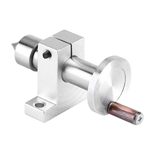 Tiiyee Mini Drehmaschine Drehzentrum, Mini Drehbank Revolving Center Drechselbank Reitstock Zentrierspitze Rollkörner Doppellager Live Drehteller Holzdrehmaschine DIY Part Drehbank Für Holzbearbeitung