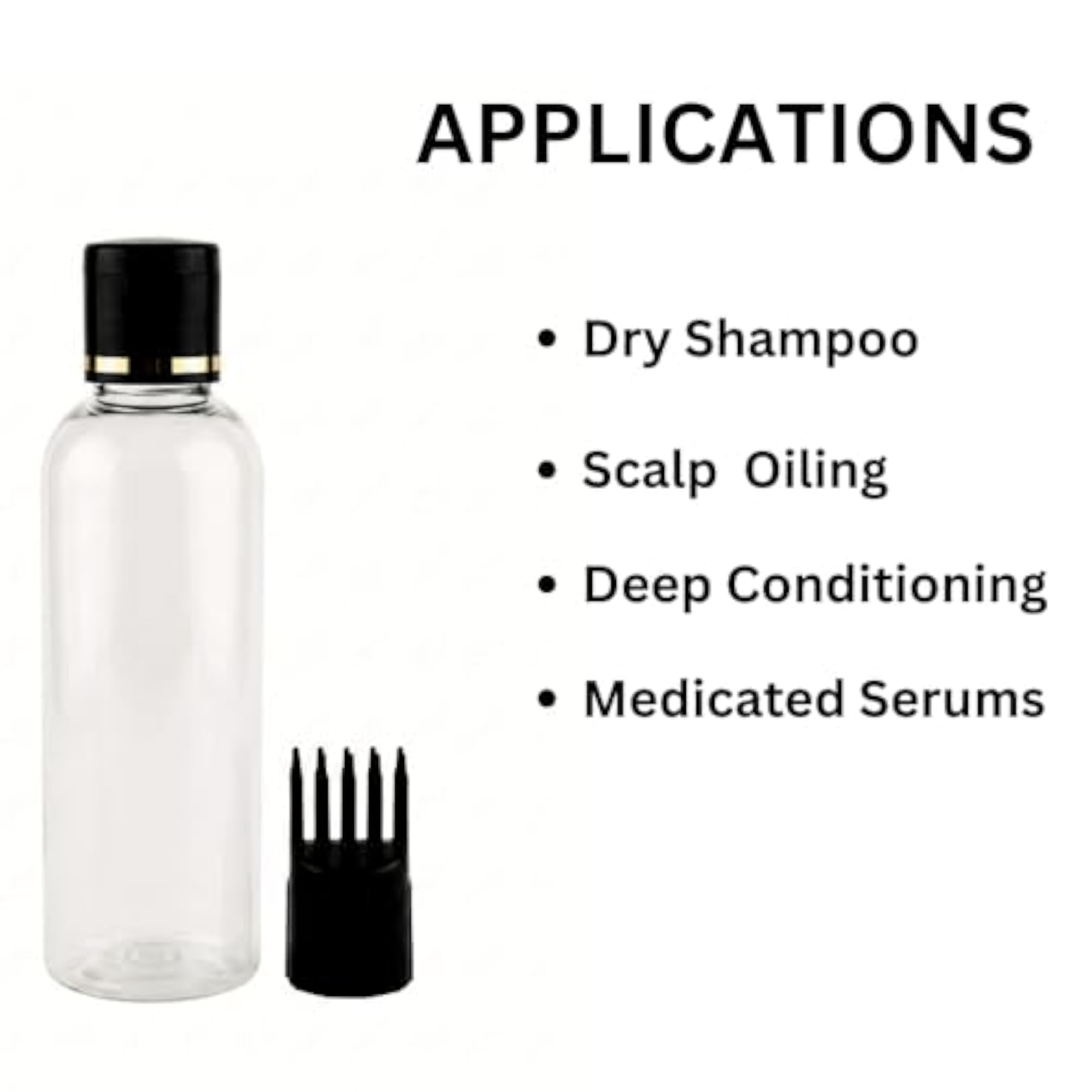 Hair Root Applicator Bottle with Comb, 100ml
