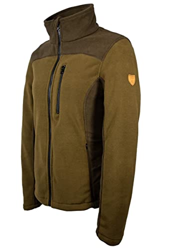 HUBERTUS Damen Fleece Jagdjacke Oliv Braun (L)