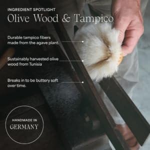 WILDLING Aura Sweeper | Artisan Crafted Dry Body Brush | Stimulates Lymph Flow + Boosts Circulation | Plant-Based Agave Fibers + Olive Wood Handle