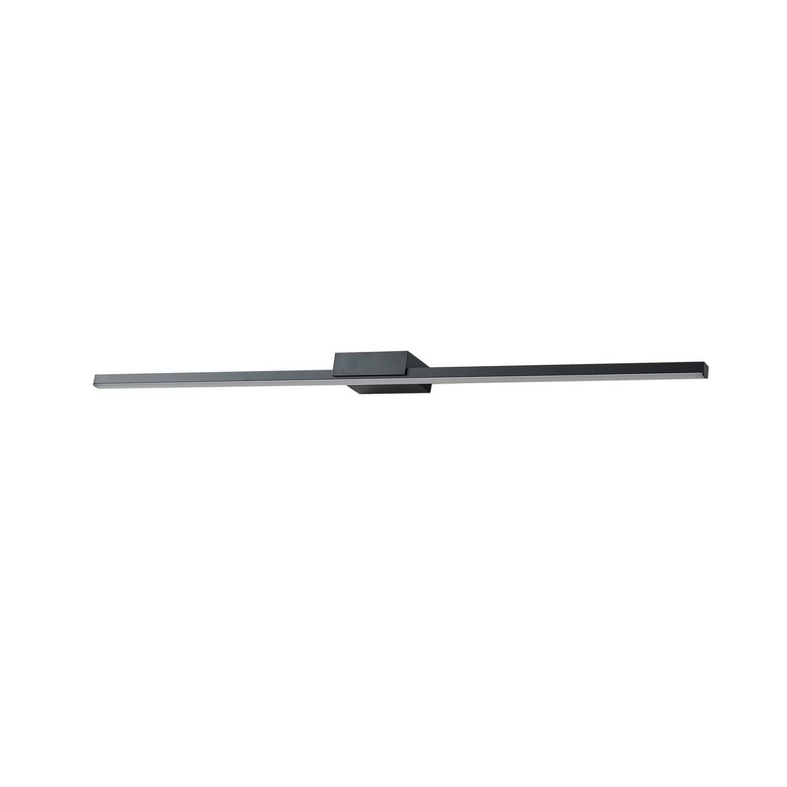 Lucande LED Wandleuchte, Wandlampe Bad Kivana (spritzwassergeschützt (Modern) in Schwarz aus Aluminium (1 flammig) - Wandleuchten Spiegelleuchte Badezimmer Wandbeleuchtung Badezimmerleuchte