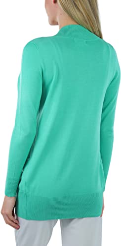 Image of ToBeInStyle Women's Long Sleeve Rib Banded Open Sweater Cardigan