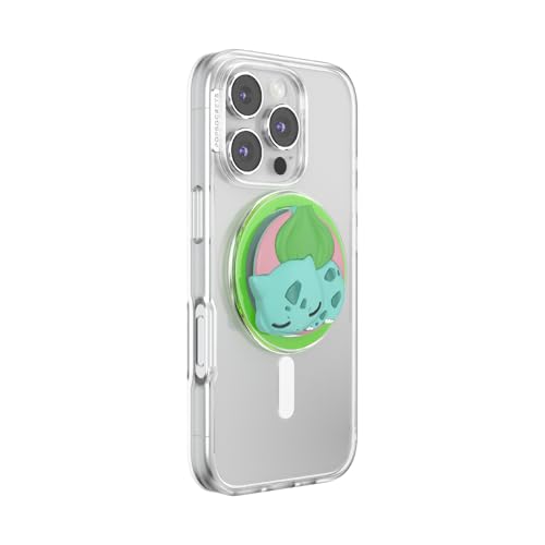 Image of PopSockets Phone Grip for MagSafe, Magnetic Holder, Phone Stand, Pokemon - Sleepy Bulbasaur