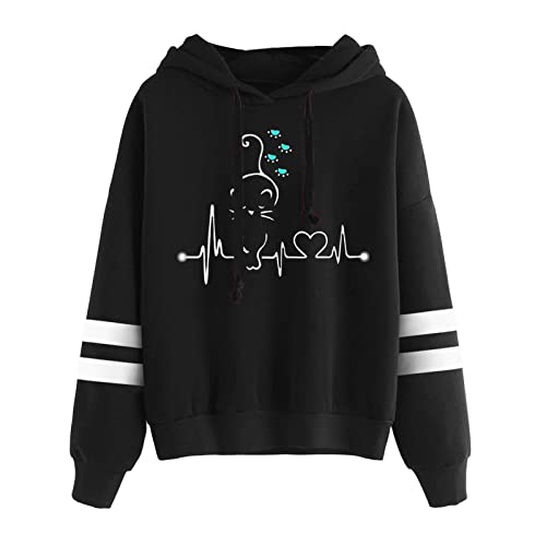 Hoodie Damen Mit Reißverschluss Kapuzenpulli Herbst und Winter Sweater...