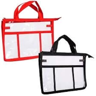 red clear bag