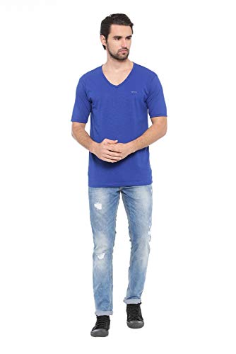 Image of SHOWOFF Men's Solid Regular T-Shirt (WTS141 RoyalBlue L)
