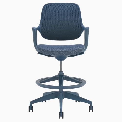 Desky Evoque Low Back Office Chair Blue Drafting K Review