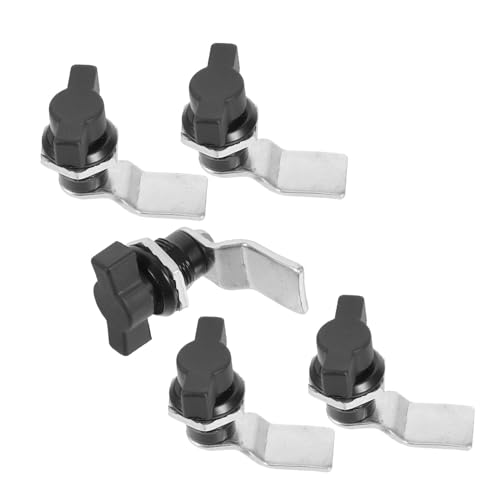 DOITOOL 5pièces Serrures à Came Métalliques Pour Boîte à Outils Loquet à Came Pour Armoires Serrure à Poignée t Pour Portes Armoire Et Coffrets Outillage