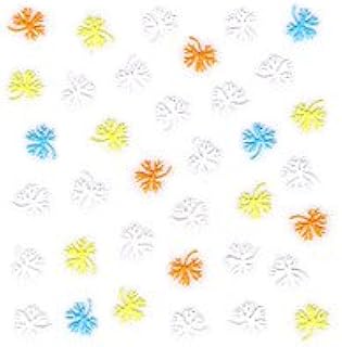 White/Yellow/Orange Floral Nail Stickers/Decals