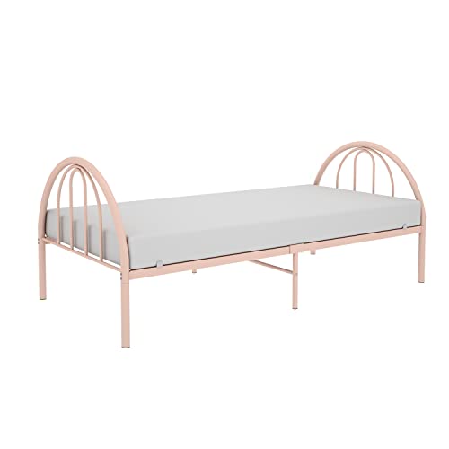 Rack Furniture Brooklyn Metal Twin Bed, Cama individual Brooklyn Metal Bed Frames Twin Clay, Arcilla