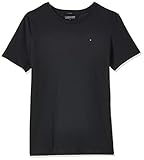  Tommy Hilfiger Jungen Boys Basic Cn Knit S/S T-Shirt, Blau (Sky Captain 420), 152 (Herstellergröße: 12)