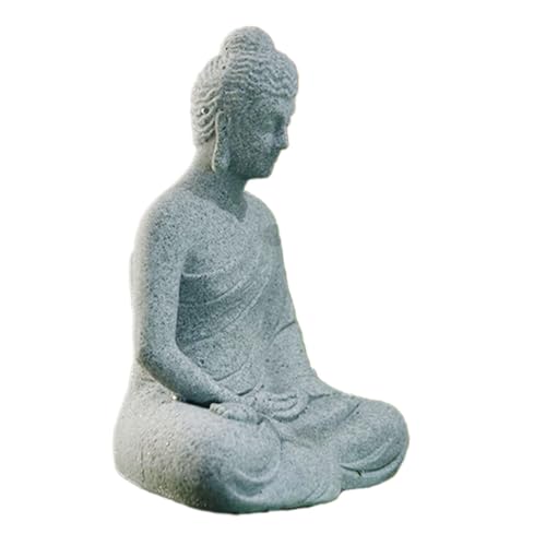 ERINGOGO Statua di Buddha per Decorazione Nascondiglio per Pesci Facile da Installare Aggiunge Estetico Vasca