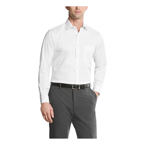 Image of Van Heusen Men's Dress Shirt Fitted Everyday Defense Stretch