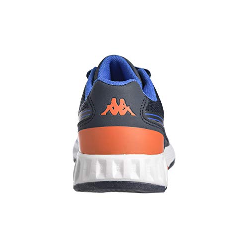 Kappa Faster Lace, Zapatillas de Gimnasio, Navy/Naranja/Azul, 39 EU