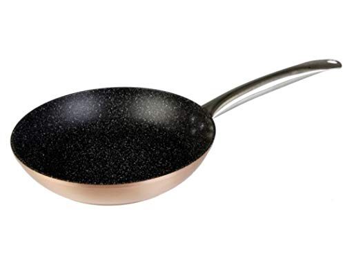 We Cook Sartén Profesional, Aluminio Forjado, Cobre y Negro, 18 cm