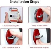 4PCS Car Door Lock Cover for Jazz/Fit/Life 4. Generation (GR) 2021 2022 2023, Auto Stainless Buckle Cover Caps Dust Water Proof Protection Accessories,A/Silver