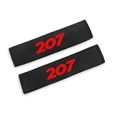 AIMXGBPS Coussinets de Ceinture de sécurité Amovibles pour Peugeot 207 207CC SW RC, protège-Ceinture, protège Le Cou et Les épaules, Accessoires de décoration d'intérieur,normal-207-red Word