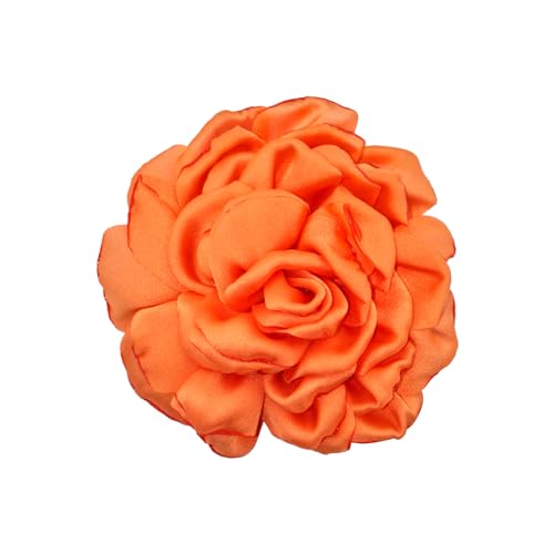 Image of CSIYANJRY99 Dainty Feather & Rose Flower Large Brooch Lapel Pins Delicate Elegant Handmade Flower Brooches Pin Classic for Wedding Party Dance Banquet for Women Dress Suit Ceremony Clothes Accessories Jewelry Valentine's Day Gifts